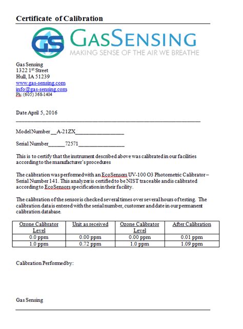 gas analyzer calibration certificate|calibration gas for detectors.